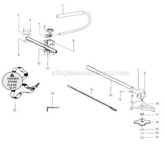 Part Location Diagram of 530096020 Husqvarna Assembly., Driveshaft